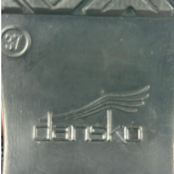 Dansko Women's Professional Petrol Patent Leather Clog Size 37 - Picture 8 of 10